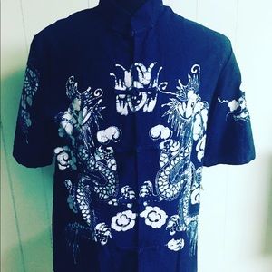 Large Indigo Chinese top